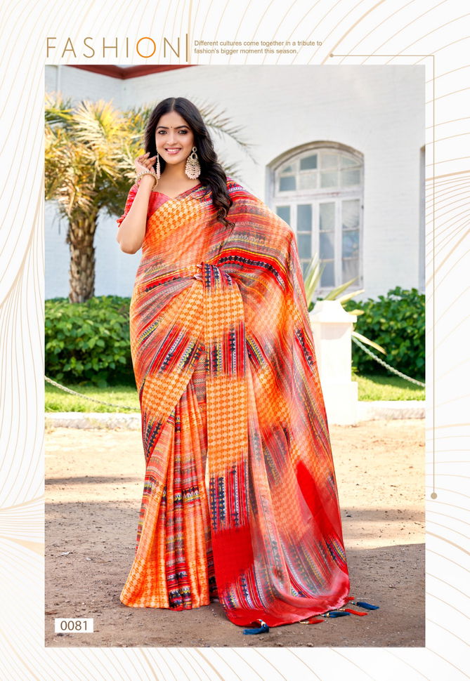 Sattin Brasso Vol 6 By Vinamra Daily Wear Sarees Catalog